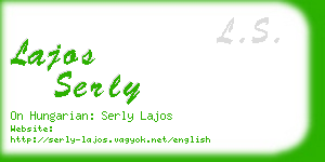 lajos serly business card